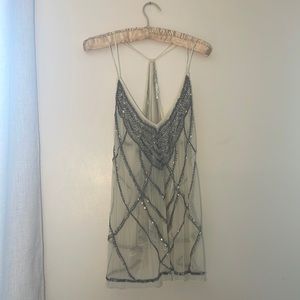 Kimchi Blue beaded tank top size L